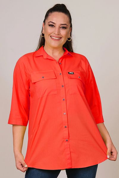Lady Majestic Cotton Plus Size Shirt
