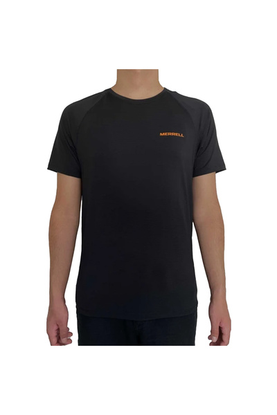 Merrell Tend Men's Black Running T-Shirt Men's Running T-Shirt M3Tend