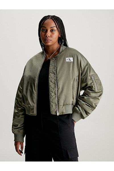 Calvin Klein Kadın Satin Bomber Ceket