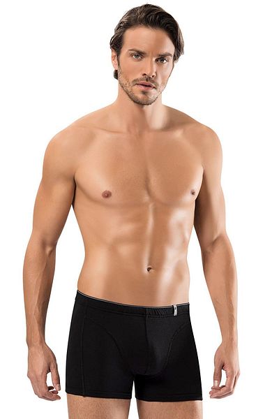 ERDEM İÇ GİYİM Erdem Black Cotton Elastane Boxer 1479