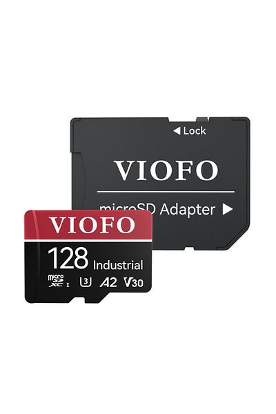 Viofo بطاقة ذاكرة Micro SD سعة 128 جيجابايت - 100 ميجابايت/ثانية وكتابة 80 ميجابايت/ثانية، فئة التحمل 10 A2 V30