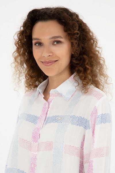 U.S. Polo Assn. Cămașă Violet cu mânecă lungă pentru femei -50283633-VR037