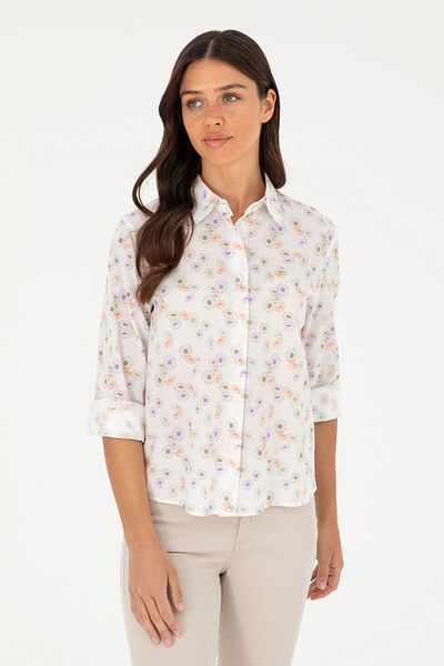 U.S. Polo Assn. Cămașă de damă kaki - mânecă lungă, model 50280965 -VR027