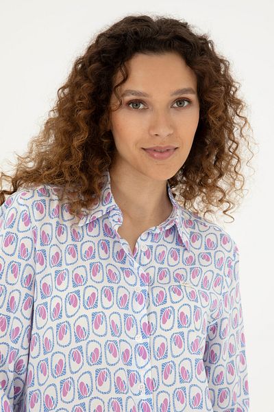 U.S. Polo Assn. Cămașă de damă albastru închis cu mânecă lungă 50280963 -VR032