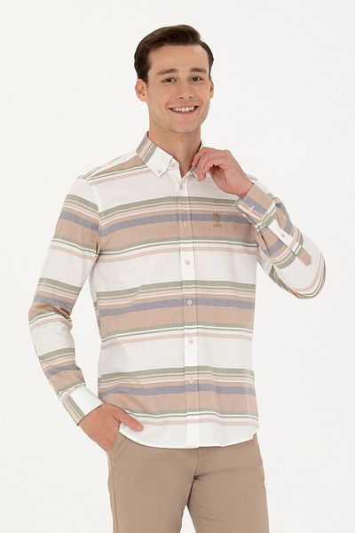 U.S. Polo Assn. Ανδρικό μακρυμάνικο πουκάμισο 50277940 -VR049