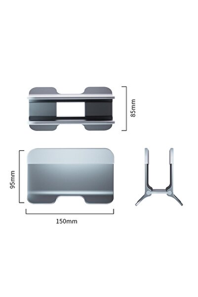 Orico Alüminyum Notebook Macbook Dikey Masaüstü Standı Gri