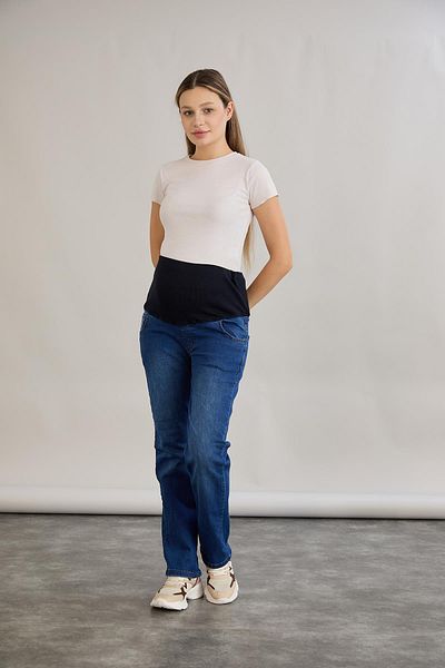 Işşıl IŞŞIL 4557-Tub Leg Elestan Îmbrăcăminte Maternitate Blugi Pantaloni