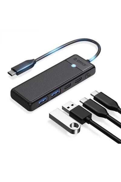 Orico 4 Portlu Type-c To Usb 3.0 / Type-c Pd 100w Yüksek Hızlı 5gbps Hub Çokl...