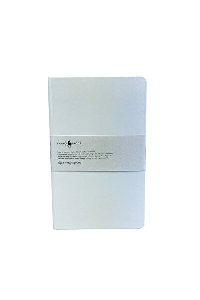 Fabio Ricci Elio 1044 13x21 Lastikli Beyaz Noktalı Defter