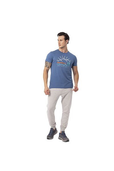 Merrell Tobi Men's Blue T-Shirt Men's T-Shirt M4Tobım