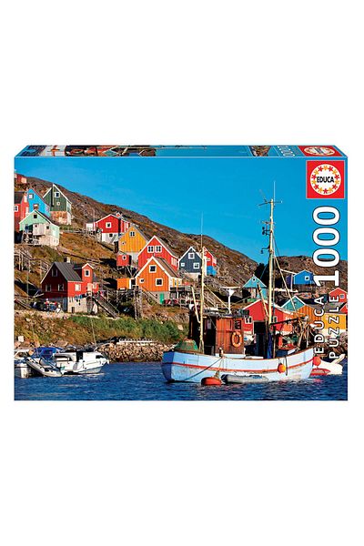 EDUCA Puzzle 1000 Pieces Scandinavian Houses 17745