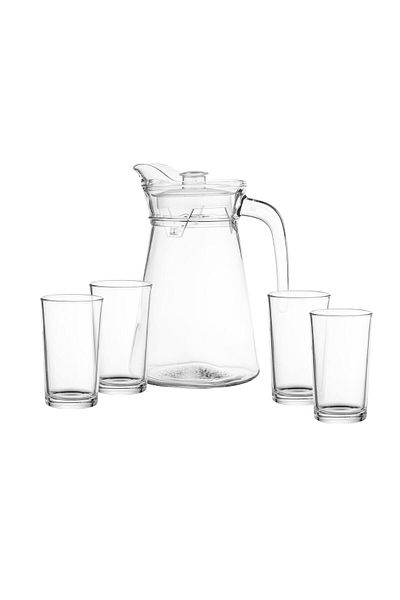 Dania A set of jacks and glasses, 5 pieces