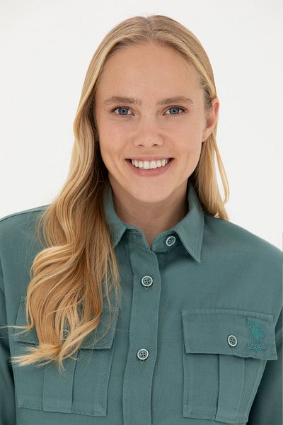 U.S. Polo Assn. Women's Mint Long Sleeve Shirt 50271427 -Vr090