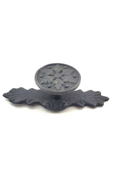Skygo Oxide Colored Antique Style Decorative Brass Flower Button - 27X70 mm