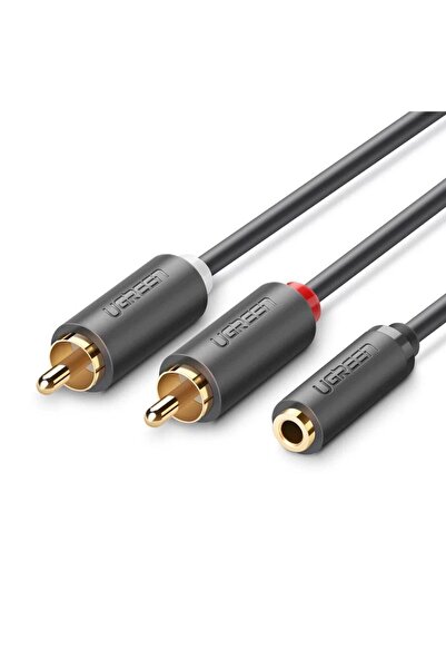 Ugreen 3.5mm Jack Girişi Aux To 2 Rca Ses Aktarma Kablosu