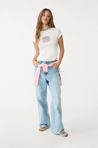 Stradivarius Printed fitted T-shirt