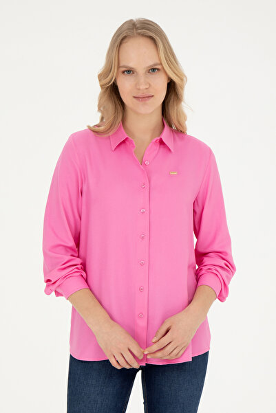 U.S. Polo Assn. Women's Pink Long Sleeve Shirt 50270979-Vr041
