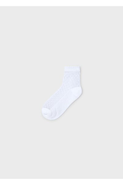 MAYORAL Дівчачі шкарпетки з сіткою, білі