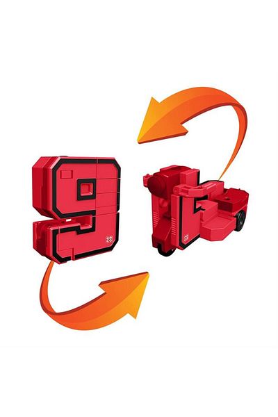 NECO TOYS No 9 Motorcycle - Pocket Morphers Transformable Numbers