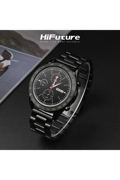 HiFuture Futurego Pro Bluetooth 5.0 Ip68 Su Geçirmez 1.32 Inç Arama Özellikli 34mm Akıllı Saat Siyah
