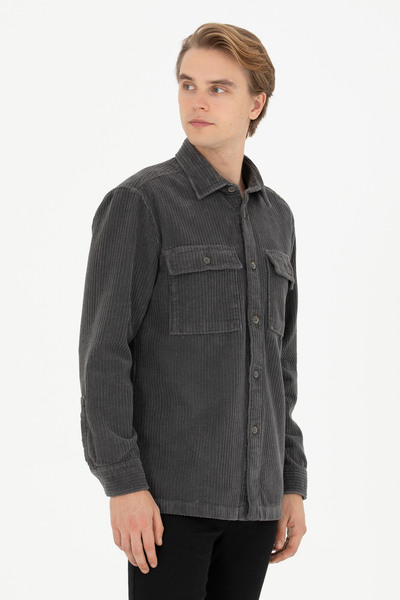 U.S. Polo Assn. Чорна чоловіча сорочка з довгими рукавами - 50272723-VR006