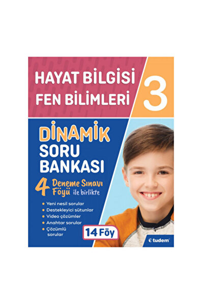 Tudem Yayınları 3 Sınıf Tudem Hayat Bilg ve Fen Bilm Dinamik Soru Bankası