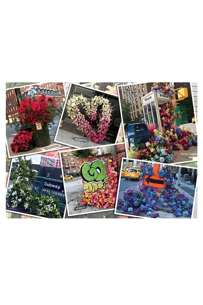 RAVENSBURGER 168194   Model Ny Flower Patterned 1000 Piece Puzzle