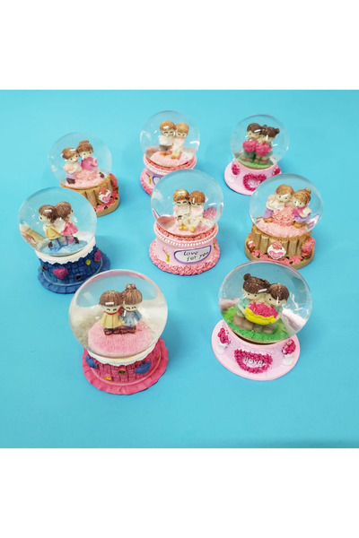 Skygo Dekoratif Mini Boy Sevgililer Kar Küresi