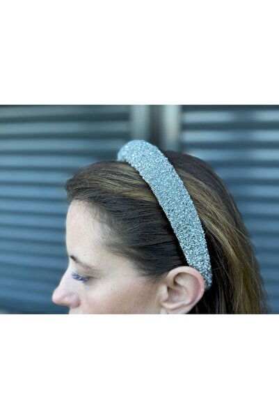 SE Jewellery Gümüş İnci Detaylı Şık Kadın Kalın Taç