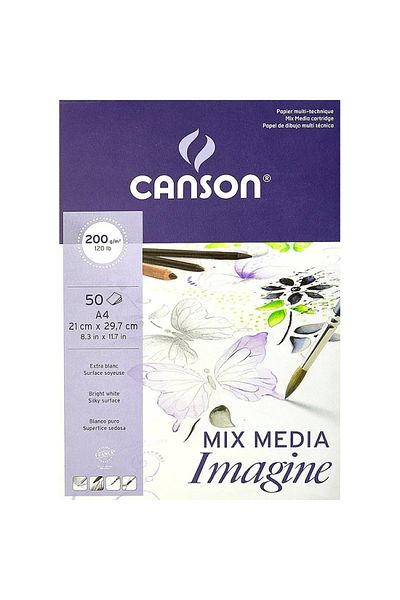 Canson Imagine A4 21x29.7 200 Gr Multi-Purpose Picture Notebook 50 Pages