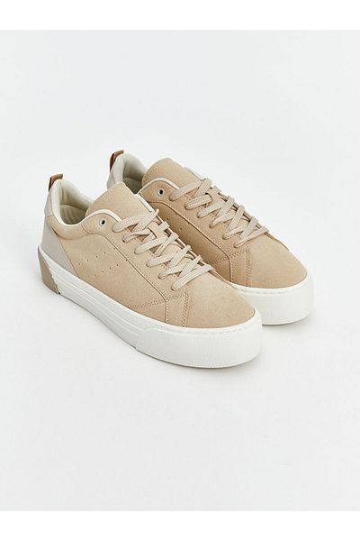 LC Waikiki Lcw Steps Beige Lace-Up Women's Sneakers