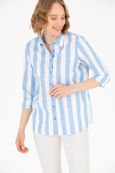 U.S. Polo Assn. Cămașă Saks cu mânecă lungă pentru femei 50263663 -vr045