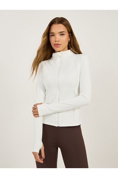 Styli Contour Stitch Detail Zip Up Jacket