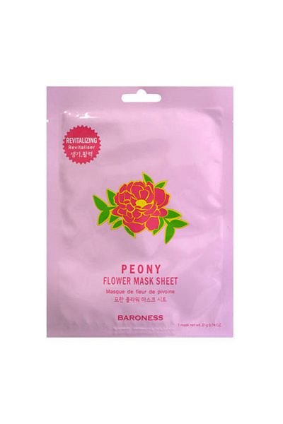 Baroness Peony Flower Mask Sheet, 21 g - Sheet mask with peony flower extract