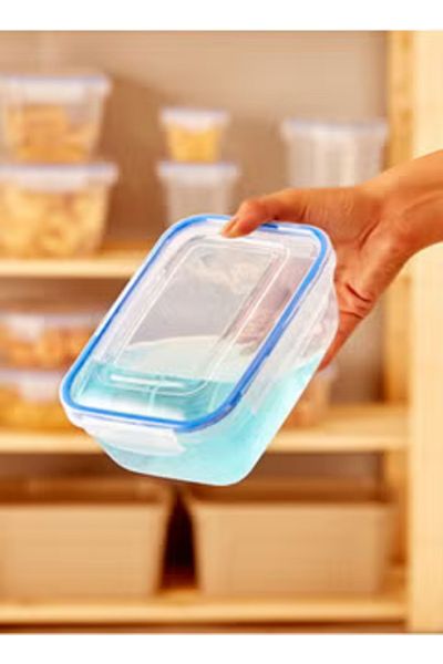 Dünya 4 Pcs Transparent Plastic Food Container Set