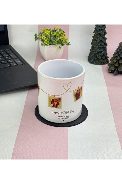 Gift Moda Kişiye Özel Fotoğraflı İsimli Kupa Bardak