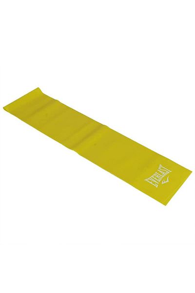 EVERLAST Ab. Aerobic Medium Resistance Band | Yellow |Natural Latex Rubber | For Yoga, Workout