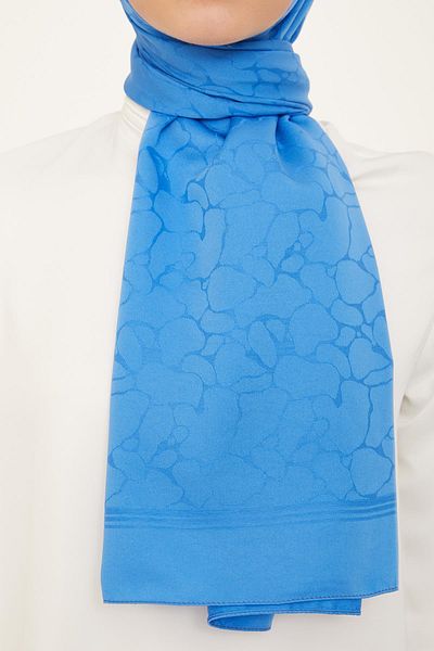 Armine Şal Safir Jacquard - AT1SFR - 34 - Albastru