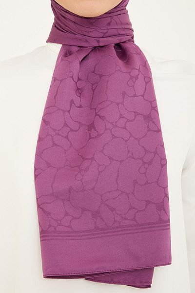 Armine Şal din safir jacquard - AT1SFR - 36 - violet