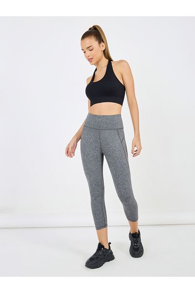 Styli Melange High Waist Capri