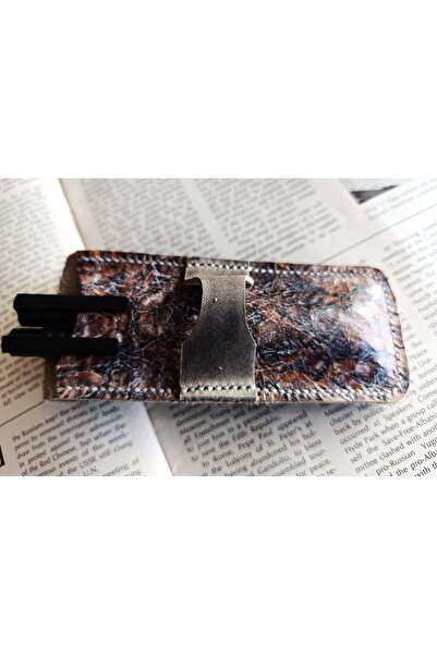 Mahfuz Crazy Hors Genuine Leather Handmade Pen Holder for Your Special Pens Pencil Box 27 cm 6 cm Mu102