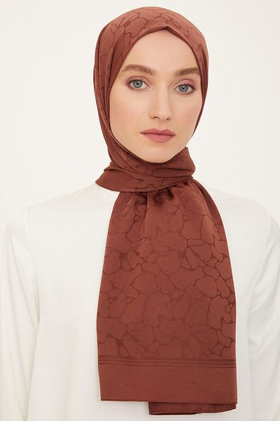 Armine Σάλι Jacquard Safir - AT1SFR - 35 - Καφέ
