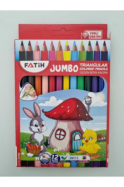 Fatih Jumbo Triangle Dry Crayons