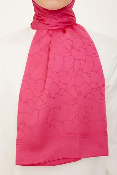 Armine Jacquard Sapphire Shawl - At1Sfr - 29 - Pink