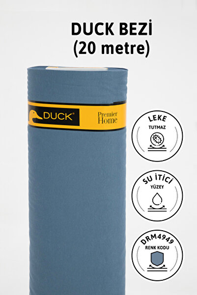 FAVORA Премиум метър памучен плат с водоотблъскващо покритие 20 метра DRM4949 - индиго