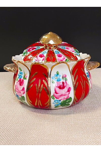 BY.RAYKA PORSELEN El Dekor GÜLBAHAR ŞEKERLİK EL BOYAMA POSELEN