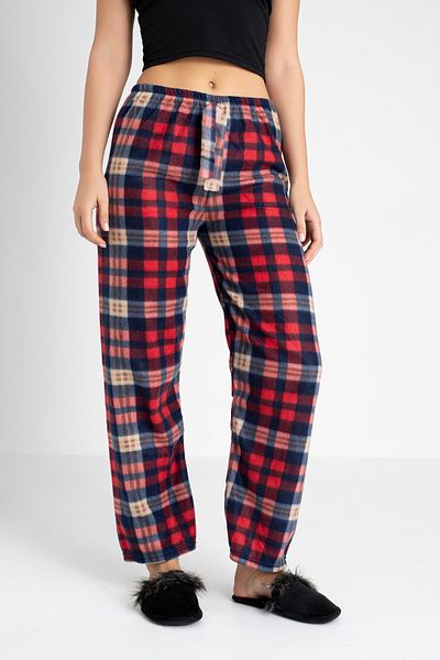 Özlem & Donex Thick Fleece Fabric Elastic Waist Women's Pajama Bottoms