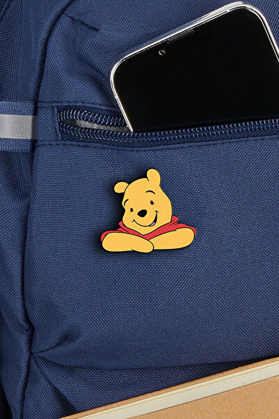 Rozzy Lab Winnie The Pooh 4lü Rozet Set - Piglet Tigger Too Tiger - Eeyore Eşek - Pinler - Yaka Çanta Aksesuar