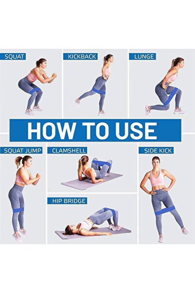 anythingbasic ab.Aerobic Band 1200 * 150 * 6 mm for home Exercise (Blue)