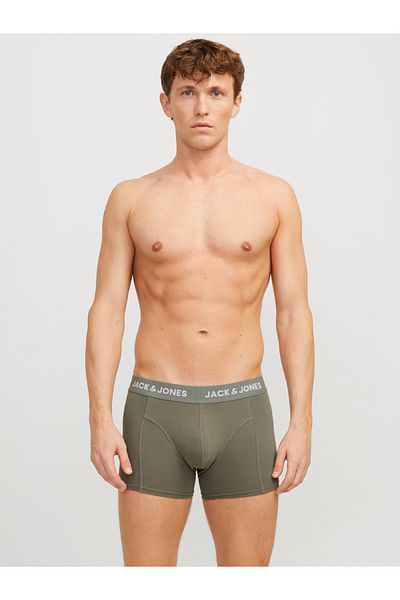 Jack & Jones Pack of 3 - Solid Printed Waistband Trunk